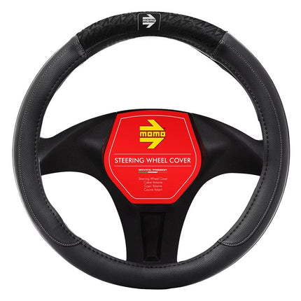 Funda cubre volante Momo Negro/gris SWC030BG