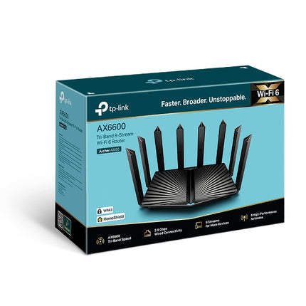 Router Gigabit AX6600 Wi-Fi 6 Tri-Banda TP-Link
