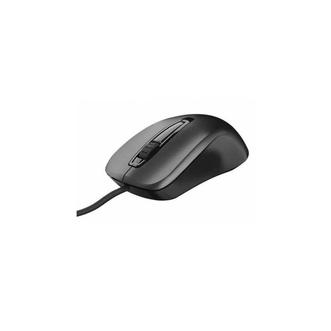 Mouse Carve Óptico Negro con Cable