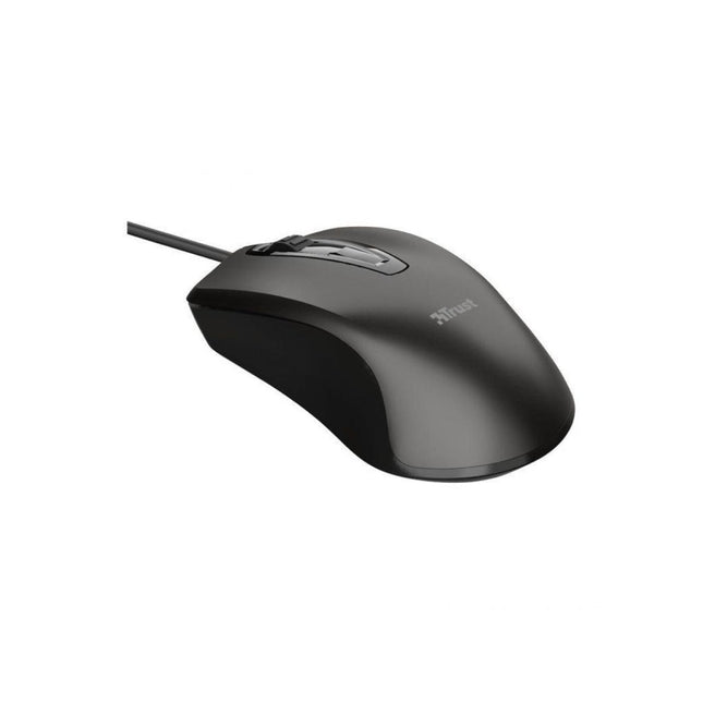 Mouse Carve Óptico Negro con Cable