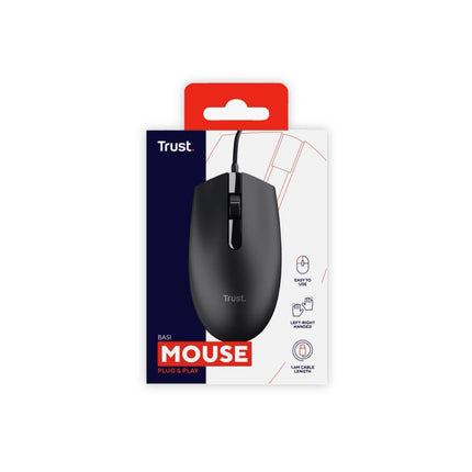 Mouse Basi Negro con Cable